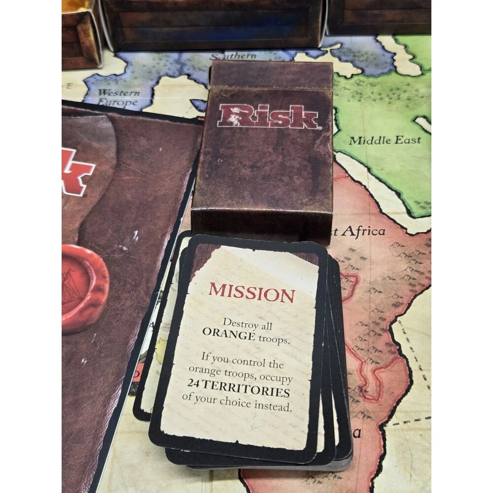 Risk The Game of Strategic Conquest Board Game Hasbro 2015 Modern Complete